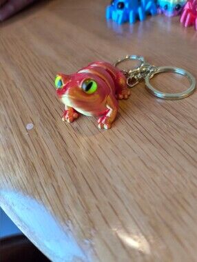 Red Frog Keychain Pet Toy Accessory - Decorative Charm